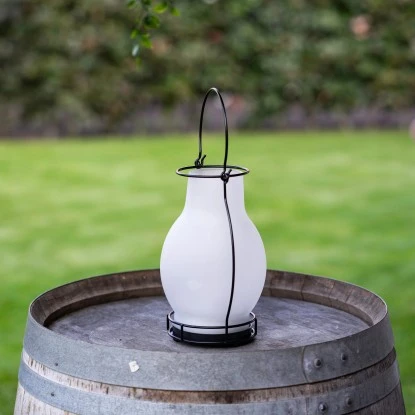 Solar-Laterne Bogota 3 Lm 1600 K IP44 Sensor Weiß 6 Solar-Laterne Bogota 3 Lm 1600 K IP44 Sensor Weiß – Bild 6