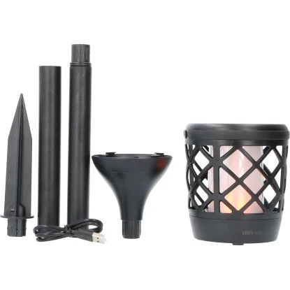 Solar-Laterne Rapanui Mit Erdspieß 2 W 50 Lm 1500 K IP65 Sensor Schwarz 11 Solar-Laterne Rapanui Mit Erdspieß 2 W 50 Lm 1500 K IP65 Sensor Schwarz – Bild 11