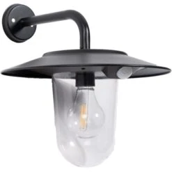 Solar-Wandleuchte Lagos 300 Lm 2200 - 2700K IP44 Schwarz -Heimdekoration Angebote 693359 11020200 08