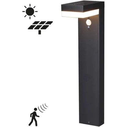 Solar-Wegeleuchte G Teborg 3,3 W 600 Lm 2700 K IP44 Sensor Schwarz 5 Solar-Wegeleuchte G Teborg 3,3 W 600 Lm 2700 K IP44 Sensor Schwarz – Bild 5