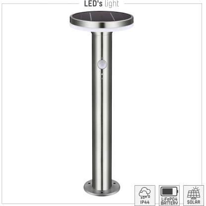 Solar-Wegeleuchte Porto 6 W 600 Lm 2700 K IP44 Sensor Rostfreier Stahl 3 Solar-Wegeleuchte Porto 6 W 600 Lm 2700 K IP44 Sensor Rostfreier Stahl – Bild 3