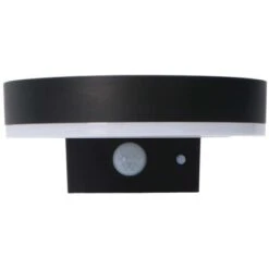 Solar-Wandleuchte Marseille 6 W 600 Lm 2700 K IP44 Sensor Schwarz