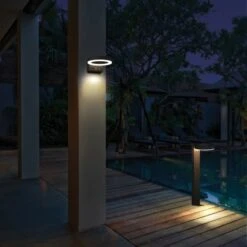 Solar-Wandleuchte Marseille 6 W 600 Lm 2700 K IP44 Sensor Schwarz -Heimdekoration Angebote 693405 11020200 08