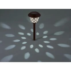 LED-Solarspieß Pirenta Tropfen Braun