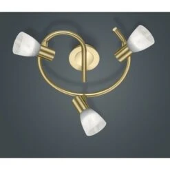 Trio LED-Deckenleuchte Levisto Messing Matt