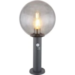 Globo Außenleuchte Hedwig Ø 25 Cm X 50 Cm Anthrazit Mit Sensor