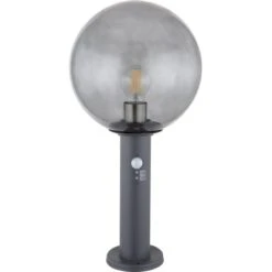 Globo Außenleuchte Hedwig Ø 25 Cm X 50 Cm Anthrazit Mit Sensor -Heimdekoration Angebote 756214 3749 3