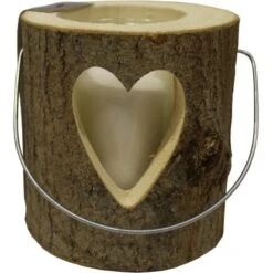 Sunny Garden Windlicht Holzstamm Mit Glas 3-fach Sortiert 18 Cm X 16 Cm -Heimdekoration Angebote 7581390 4179 S 02