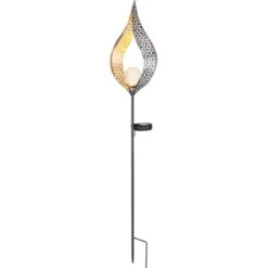 Globo LED-Solaraußenleuchte Glaskugel In Metallbogen Metall Silber -Heimdekoration Angebote 765934 3749 8