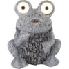 Globo LED-Solaraußenleuchte Frosch Kunststoff Grau