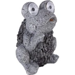Globo LED-Solaraußenleuchte Frosch Kunststoff Grau -Heimdekoration Angebote 765935 3749 4