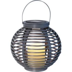 Globo LED-Solaraußenleuchte Laterne Kunststoff Taupe In Rattan Optik 17 Globo LED-Solaraußenleuchte Laterne Kunststoff Taupe In Rattan Optik -Heimdekoration Angebote 765948 3749 10