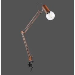 Leuchten Direkt Klemmleuchte Turn Me Rostfarbig E27-Fassung IP20