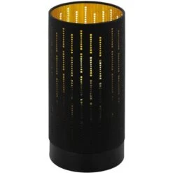 Eglo Tischleuchte Varillas Schwarz-Gold Ø 12 Cm
