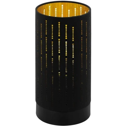 Eglo Tischleuchte Varillas Schwarz-Gold Ø 12 Cm 1 Eglo Tischleuchte Varillas Schwarz-Gold Ø 12 Cm