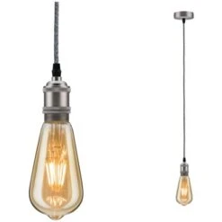 Paulmann Pendelleuchten Neordic Eldar E27 Max. 1 X 20W Grau-Nickel Gebürstet