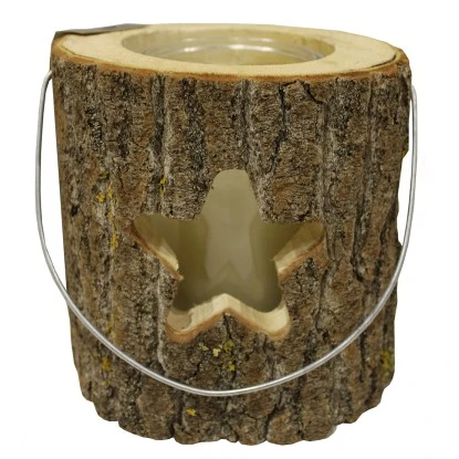 Sunny Garden Windlicht Holzstamm Mit Glas 3-fach Sortiert 15 Cm X 13 Cm 2 Sunny Garden Windlicht Holzstamm Mit Glas 3-fach Sortiert 15 Cm X 13 Cm – Bild 2