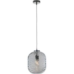 LUCE Design Pendelleuchte Nereide Glas Seeblau