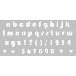 Marabu Schablone 31,5 X 66 Cm Alphabete