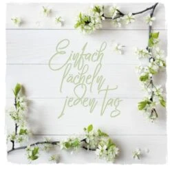 Glasbild Lächle 20 Cm X 20 Cm