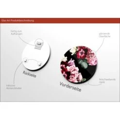 Glasbild Baroque Flowers III 30 Cm X 30 Cm -Heimdekoration Angebote 850393 3595 2