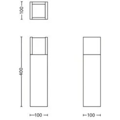 Philips LED-Sockelleuchte Arbour Anthrazit 10 Philips LED-Sockelleuchte Arbour Anthrazit -Heimdekoration Angebote 8718696131268 4795 01
