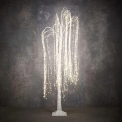 LED-Weidebaum Weiß Classic Weiß 864 Led IP44 Und Timer 180 Cm X Ø 100 Cm