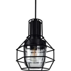 Baliv Pendelleuchte Industrial Metall Schwarz