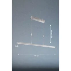 Fischer & Honsel LED-Pendelleuchte Vitan TW 1x 15 W Nickel 3500 Lm -Heimdekoration Angebote 891144 1546 3