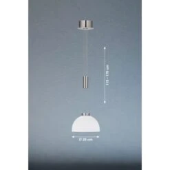 Fischer & Honsel LED-Pendelleuchte Avignon 1x 9 W Weiß-Nickel 1000 Lm 8 Fischer & Honsel LED-Pendelleuchte Avignon 1x 9 W Weiß-Nickel 1000 Lm -Heimdekoration Angebote 891150 1546 3