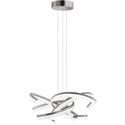 Fischer & Honsel LED-Pendelleuchte Sund TW 4x 8 W Weiß-Nickel 3400 Lm