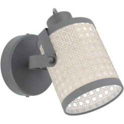 Eglo Spot 1er Ruscomb Schwarz/Natur