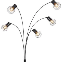 Globo Stehlampe Priska 5-flammig Schwarz Matt 740 X 800 X 2040 Mm 18 Globo Stehlampe Priska 5-flammig Schwarz Matt 740 X 800 X 2040 Mm -Heimdekoration Angebote 9007371417520 3749 CU 02