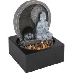 Globo LED-Brunnen Fontana 4-flammig Anthrazit 180 X 180 X 240 Mm -Heimdekoration Angebote 9007371420407 3749 4