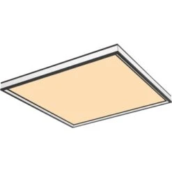 Globo LED-Deckenleuchte Jessy 1-flammig Schwarz Matt 450 X 450 X 80 Mm -Heimdekoration Angebote 9007371420957 3749 S 05