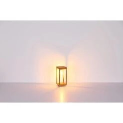 Globo Außenleuchte Candela 1-flammig Holzoptik 150 X 150 X 350 Mm -Heimdekoration Angebote 9007371421961 3749 S 07