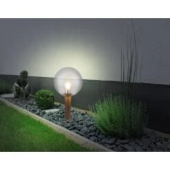 Globo Außenleuchte Ossy 1-flammig Holzoptik 250 X 500 Mm