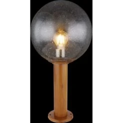 Globo Außenleuchte Ossy 1-flammig Holzoptik 250 X 500 Mm -Heimdekoration Angebote 9007371426560 3749 S 02