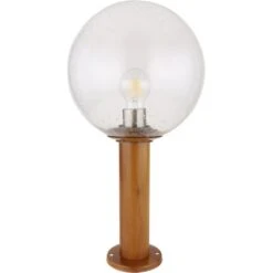 Globo Außenleuchte Ossy 1-flammig Holzoptik 250 X 500 Mm -Heimdekoration Angebote 9007371426560 3749 S 03