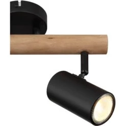 Globo Strahler Herti 2-flammig Dunkelbraun 310 X 100 X 195 Mm -Heimdekoration Angebote 9007371431342 3749 CU 01