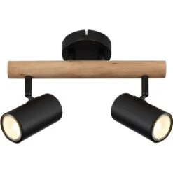 Globo Strahler Herti 2-flammig Dunkelbraun 310 X 100 X 195 Mm -Heimdekoration Angebote 9007371431342 3749 S 03