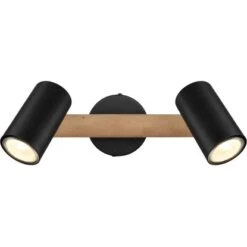 Globo Strahler Herti 2-flammig Dunkelbraun 310 X 100 X 195 Mm -Heimdekoration Angebote 9007371431342 3749 S 04