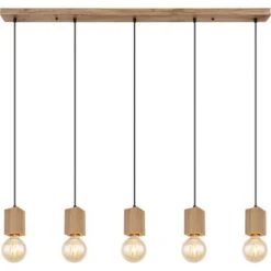 Globo Pendelleuchte Erna 5-flammig Dunkelbraun 1150 X 60 X 1200 Mm -Heimdekoration Angebote 9007371433148 3749 S 04