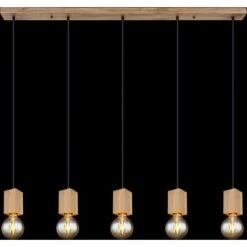 Globo Pendelleuchte Erna 5-flammig Dunkelbraun 1150 X 60 X 1200 Mm -Heimdekoration Angebote 9007371433148 3749 S 05