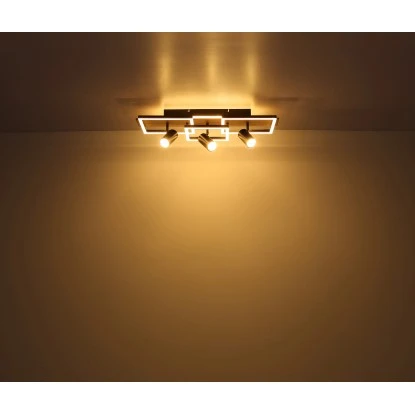 Globo LED-Deckenleuchte Kassu 2-flammig Schwarz Matt 320 X 270 X 150 Mm 8 Globo LED-Deckenleuchte Kassu 2-flammig Schwarz Matt 320 X 270 X 150 Mm – Bild 8