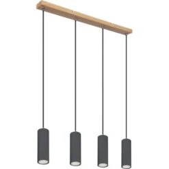 Globo Pendelleuchte Robby 4-flammig Graphit Dunkel 650 X 60 X 1200 Mm 7 Globo Pendelleuchte Robby 4-flammig Graphit Dunkel 650 X 60 X 1200 Mm -Heimdekoration Angebote 9007371433544 3749 S 02