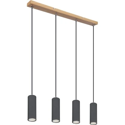 Globo Pendelleuchte Robby 4-flammig Graphit Dunkel 650 X 60 X 1200 Mm 3 Globo Pendelleuchte Robby 4-flammig Graphit Dunkel 650 X 60 X 1200 Mm – Bild 3