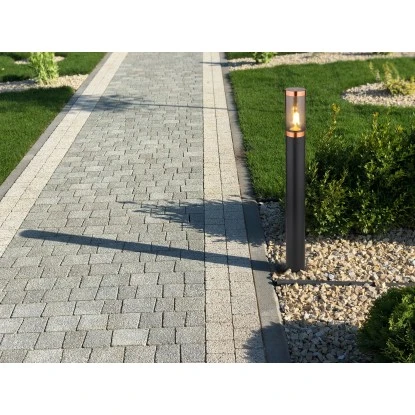 Globo Außenleuchte Boston 1-flammig Schwarz Rauchfarben 127 X 800 Mm 1 Globo Außenleuchte Boston 1-flammig Schwarz Rauchfarben 127 X 800 Mm