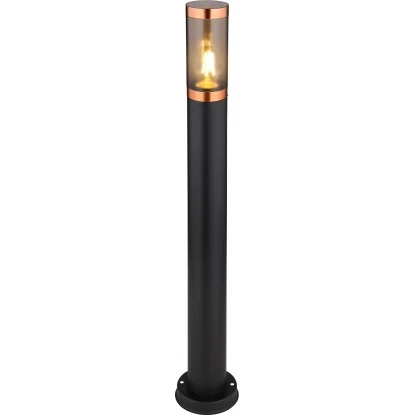 Globo Außenleuchte Boston 1-flammig Schwarz Rauchfarben 127 X 800 Mm 2 Globo Außenleuchte Boston 1-flammig Schwarz Rauchfarben 127 X 800 Mm – Bild 2