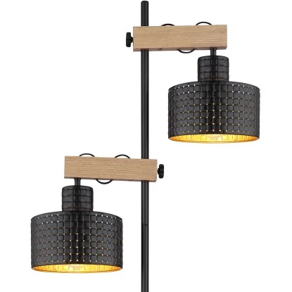 Globo Stehlampe Rielly 2-flammig Schwarz Matt 440 X 250 X 1680 Mm 10 Globo Stehlampe Rielly 2-flammig Schwarz Matt 440 X 250 X 1680 Mm – Bild 10